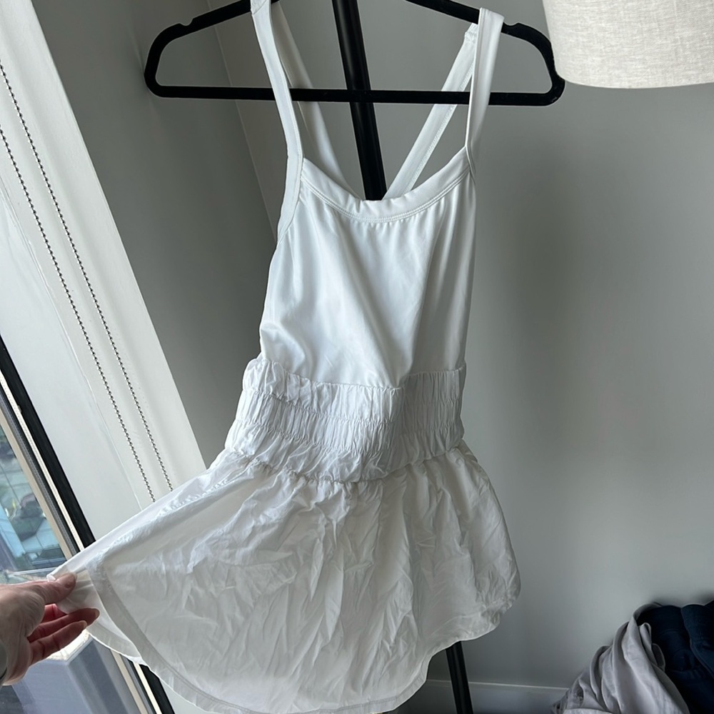 White free people romper